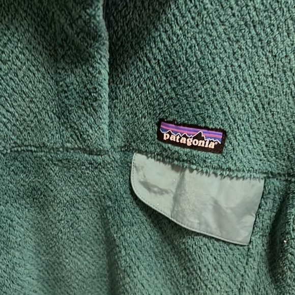 Women PATAGONIA Re-tool Retool Green Polartec Fleece Jacket Sweater extra small. - Picture 2 of 5